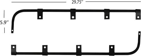 Straight Bar Type Mud Flap Hangers for Semi Trucks Square Steel Mudflap Hangers in Kuwait