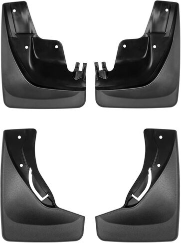 WeatherTech Custom No Drill Splash Guard MudFlaps for Jeep Grand Cherokee - Front & Rear Set (110058-120058), Black in Kuwait