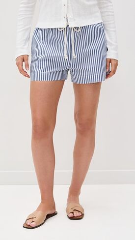 perfectwhitetee Women's Riley Woven Striped Shorts in Saudi Arabia