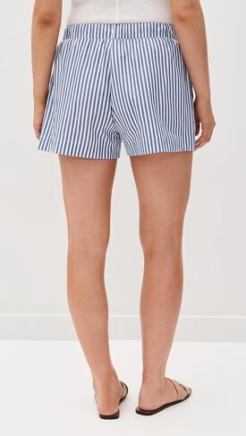 perfectwhitetee Women's Riley Woven Striped Shorts in Saudi Arabia