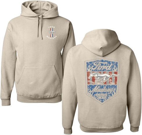 Wild Bobby Ford Mustang Boss 302 Classic USA Retro Logo Cars and Trucks Front and Back Hoodie Sweatshirt in Saudi Arabia