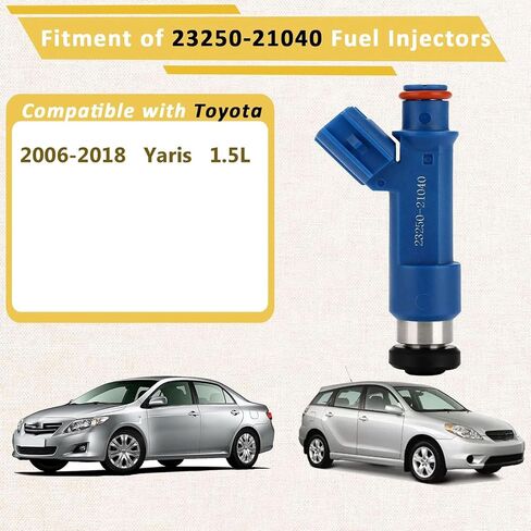 2006-2018 YARIS 1.5L 1NZ-FE محرك حقن الوقود ، استبدل# 23209-21040 متوافق مع/Toyota 1.5 Yaris 2006 2007 2008 2009 2008 2012 2014 2015 2015 2017 2018 | 12 Holes | | مجموعة من 4 | in Saudi Arabia