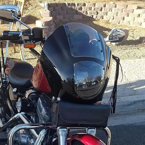 HDBUBALUS Motorcycle ABS Windshield Quarter Fairing Kit Fit for Sportster XL 883 1200 1988-2024 Dyna Models 1995-2005 FXR 1986-1994 Clear in Saudi Arabia