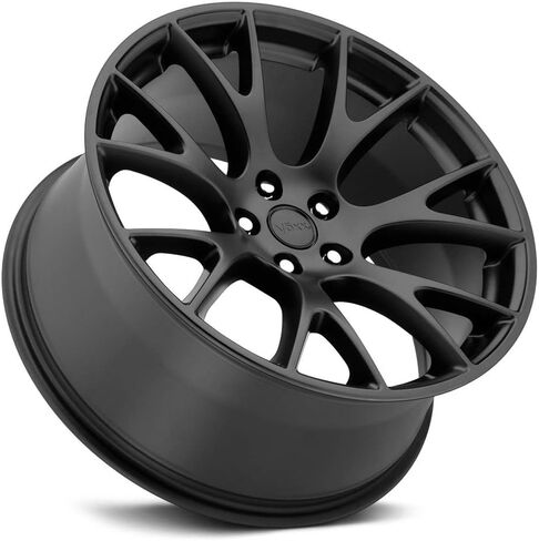 Voxx Replica Hellcat Custom Wheel - 20x11 ، 3 إزاحة ، 5x114.3 نمط الترباس ، 71.6 مم محور - حافة أسود غير لامع in Kuwait