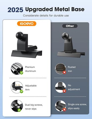 Upgraded Car Phone Holder with Adjustable Metal Base for Toyota Tacoma 2016-2023 One-Hand Operation, Strong Adhesive Dashboard iPhone Car Mount for 3rd Gen Tacoma 2017 2018 2019 2020 2021 2022 in Kuwait