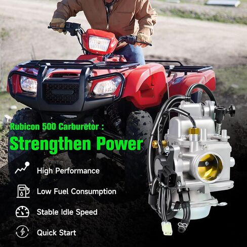 Rubicon 500 Carbetor Carb Cok Cable Kit for Fourtrax Foreman Rubicon 500 TRX500 2005-2011 TRX500FE TRX500FM TRX500FPE TRX500FPM TRX500TM ATV 4 Wheeler Quad Parts 16100-HN2-013 in Saudi Arabia