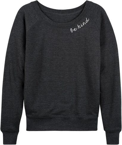 Instant Message - Be Kind - Women's French Terry Long Sleeve Shirt in Saudi Arabia