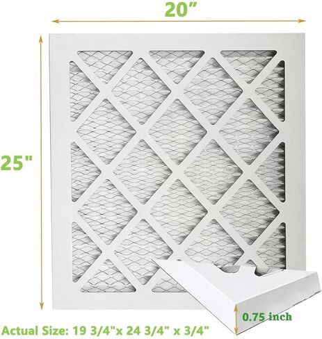 (3 عبوات) 20 × 24 × 1 مرشحات هواء للفرن، MPR 1900 & FPR 10، مرشح هواء مطوي MERV 13 (الحجم الفعلي: 19.38 بوصة × 23.38 بوصة × 0.75 بوصة) in Saudi Arabia