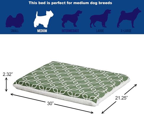 MidWest Homes for Pets Quiet Time Teflon Defender Dog Beds; Pet Beds Designed to Fit Folding Metal Dog Crates, Brown & White Geometric Pattern, 42-Inch in Saudi Arabia