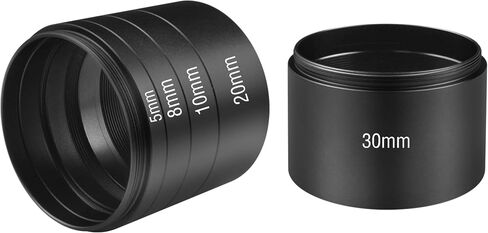 Alstar Astronomical 2"/M48-extension Tube Kit for Cameras and eyepieces -M48x0.75 on Both Sides - Length 8mm 10mm 20mm 30mm - for Better Astronomical Photography in Saudi Arabia
