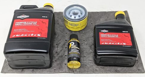 Briggs & Stratton 66 Oz SAE 30 مجموعة تغيير الزيت W/ 696854 مرشح ومعالجة الوقود in Saudi Arabia