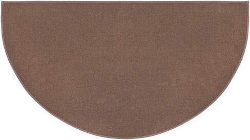 Plow & Hearth 27"x48" Half Round Fireproof Hearth Rug | Tan | 2 Layer Fiberglass Fireplace Mat | Protect Hardwood Floor/Carpet from Sparks & Embers in Saudi Arabia