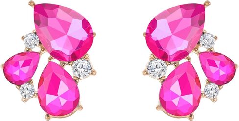 Rhinestone Stud Earrings Small Fancy Crystal Cluster Earrings for Women Brides Dainty Marquise Stud Earrings for Wedding Party Prom Jewelry Gift in Kuwait