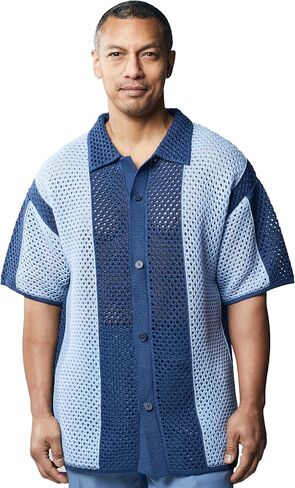 Stacy Adams Men's Fancy Crochet Shirt in Saudi Arabia