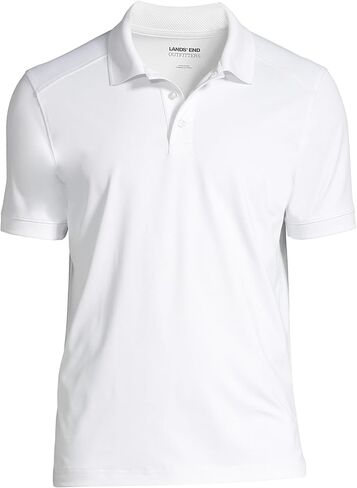 Lands' End Men's Short Sleeve Rapid Dry Active Polo Shirt in Saudi Arabia