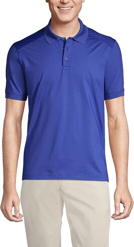 Lands' End Men's Short Sleeve Rapid Dry Active Polo Shirt in Saudi Arabia
