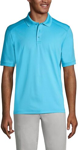 Lands' End Men's Short Sleeve Rapid Dry Active Polo Shirt in Saudi Arabia