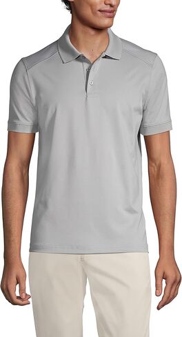 Lands' End Men's Short Sleeve Rapid Dry Active Polo Shirt in Saudi Arabia