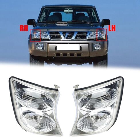 Car Front Turn Signal Lamp Light For Nissan Patrol Y60 Y61 2001-2003 Head Light Marker Light Corner Light Bumper in Saudi Arabia