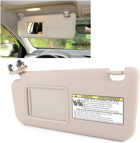 1PAIR Beige Sunvisor Cover 74320-42501-A1 74320-42501-B3 لـ Toyota for RAV4 2005-2013 Car Sunshade Marror in Saudi Arabia