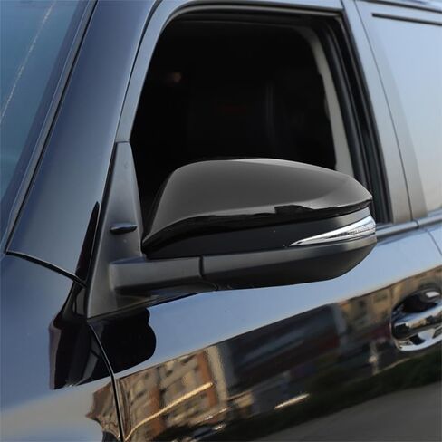 2pcs غطاء مرآة الرؤية الخلفية غلاف الأبواب الجناح الغطاء لتويوتا 4runner 2017-2020 ل RAV4 Highlander 2014-2019 in Saudi Arabia