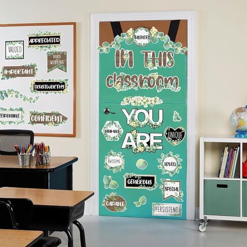 Rainbow Bulletin Board Decorations for Classroom Positive Inspirational Affirmation Wall Decor, 31Pcs Retro Colorful Bulletin Board Signs for Back to School Supplies Classroom Door Wall Decor in Kuwait