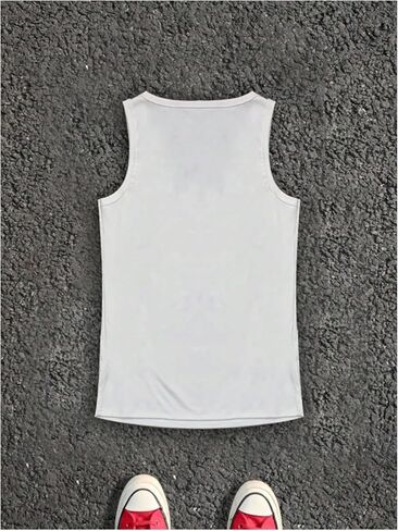 Men's Sleeveless Tank Tops Square Neck Ribbed Knit Slim Fit Basic Gym Workout Tank Undershirts in Saudi Arabia