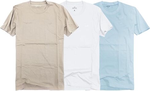 Hollister Men's Mens the Cotton T-Shirt 3 packs in Kuwait