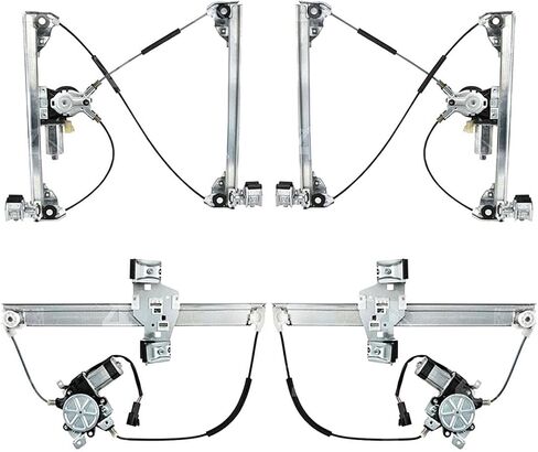 Front Rear Power Window Motor and Regulator Assembly Automotive Replacement Window Regulator & Motor Assemblies 4X Compatible with Hummer H2 2004 2007 2008 2009 2006 2003 2005 Replaces 10390764 in Saudi Arabia