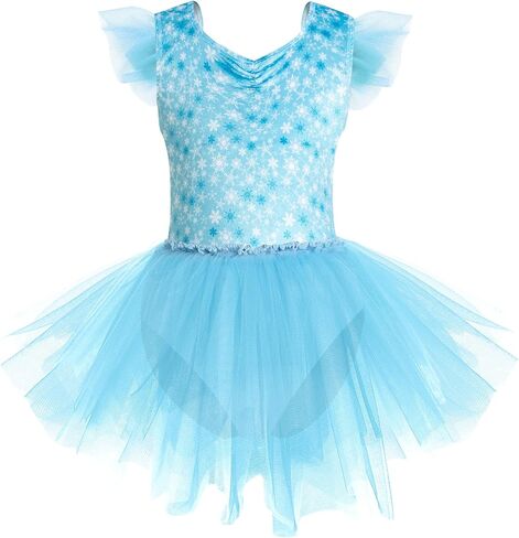 Phineein Girl Velvet Ballet Dance Leotard with Tutu Skirt Ballerina Outfit Sparkly Sequin Gymnastics Dress in Kuwait