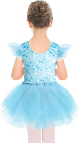 Phineein Girl Velvet Ballet Dance Leotard with Tutu Skirt Ballerina Outfit Sparkly Sequin Gymnastics Dress in Kuwait