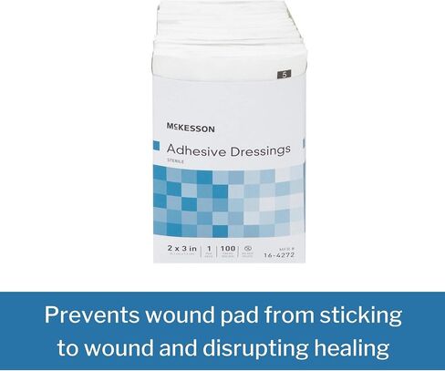 خلع الملابس اللاصق McKesson ، معقمة ، القطن/البوليستر ، 2 في × 3 بوصة ، 100 عدد ، 1 حزمة in Saudi Arabia