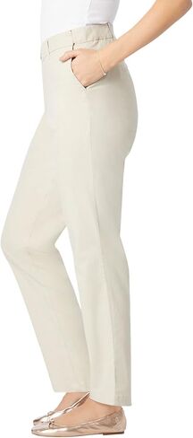 Woman Within Plus Size Tall Adjustable Waist Straight-Leg Chino in Saudi Arabia