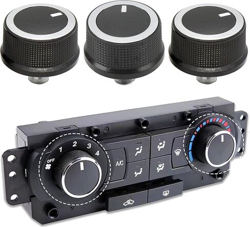 RLDYM AC Control Control knob 3pcs متوافق مع 2008-2021 شيفروليه ، للفترة 2008-2017 GMC Savana 84141127 in Saudi Arabia