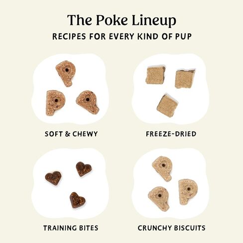 Poke's Bac'n Me Crazy Treats for Dogs, Limited Ingredient & Natural Dog Treats, Wheat-Free & Made in The USA, Bacon & Peanut Butter Soft & Chewy Treats, 8oz in Saudi Arabia