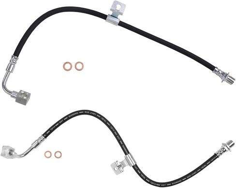 2PCS Front Brake Hydraulic Hose Brake Line Fits Chevrolet Fits Chevy C10 1975-1978 Fits Chevrolet Fits Chevy C10 Pickup 1973 1974 Fits Chevrolet Fits Chevy C10 Suburban 1973-1978 in Saudi Arabia