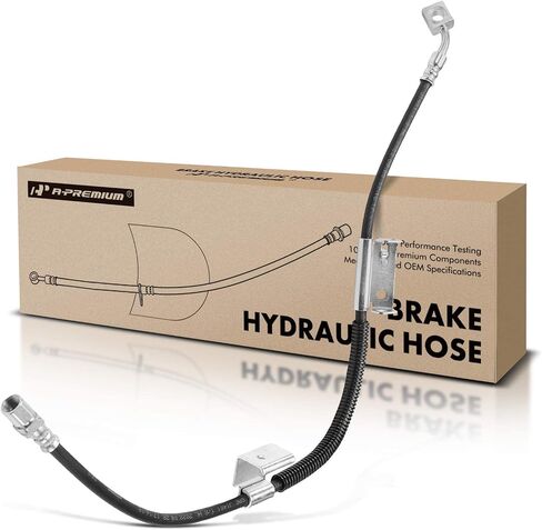 A-Premium Front Driver Brake Hydraulic Hose Compatible with Select Chevy and GMC Models - Express 1500/Savana 1500 2003-2009, Express 2500/Savana 2500 2003-2005 - Replace# 15823490 in Saudi Arabia
