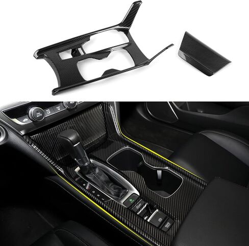 Gas Version Gear Shift Panel Decals for Honda Accord 2018 2019 2020 2021 2022 10th Gen Accessories ABS Carbon Fiber Interior Stickers in Saudi Arabia