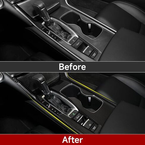 Gas Version Gear Shift Panel Decals for Honda Accord 2018 2019 2020 2021 2022 10th Gen Accessories ABS Carbon Fiber Interior Stickers in Saudi Arabia