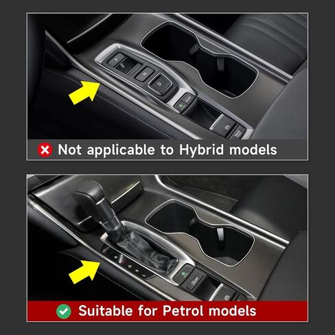 Gas Version Gear Shift Panel Decals for Honda Accord 2018 2019 2020 2021 2022 10th Gen Accessories ABS Carbon Fiber Interior Stickers in Saudi Arabia