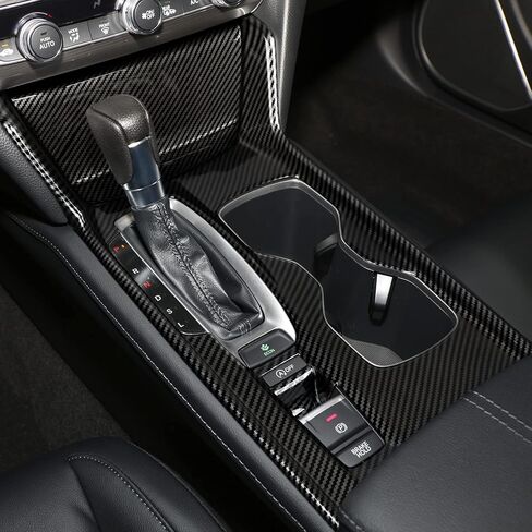 Gas Version Gear Shift Panel Decals for Honda Accord 2018 2019 2020 2021 2022 10th Gen Accessories ABS Carbon Fiber Interior Stickers in Saudi Arabia