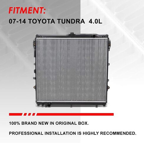 Auto Dynasty Radiator Compatible with 2007-2014 Toyota Tundra 4.0L, DPI 2993 Factory Style 1-Row Cooling Radiator, Aluminum Core in Saudi Arabia