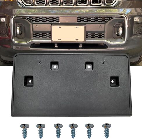 حامل اللوحة الأمامية لوحة رخصة الحامل لما قالته 2022 2023 2024 Jeep Grand Cherokee استبدال 68469472AA in Saudi Arabia