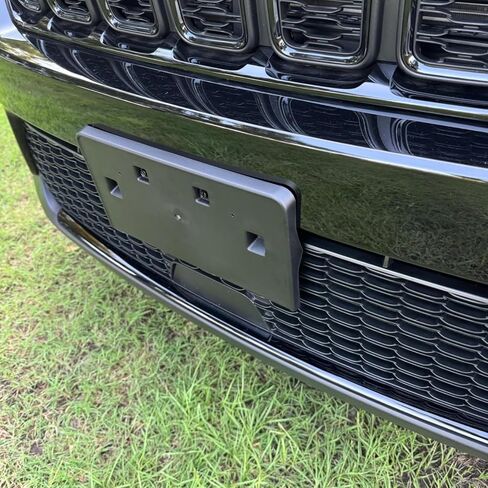 حامل اللوحة الأمامية لوحة رخصة الحامل لما قالته 2022 2023 2024 Jeep Grand Cherokee استبدال 68469472AA in Saudi Arabia
