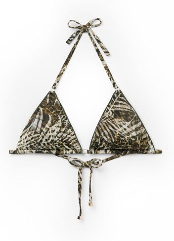 Woman's Triangle Swimsuit Top Tropical Animalier in Kuwait