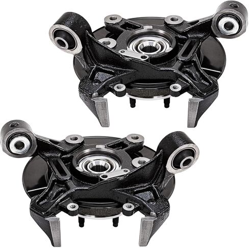 Detroit Axle - Rear Steering Knuckles for 2006-2010 Ford Explorer Mercury Mountaineer 2007 2008 2009 Steering Knuckles & Wheel Bearing Hubs Replacement in Saudi Arabia