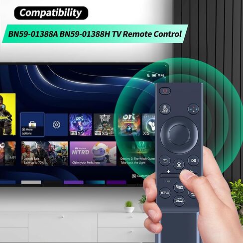 BN59-01388A Replacement Remote Control for Crystal UHD 4K CU7000 Series Smart TV with 4 Shortcuts in Saudi Arabia