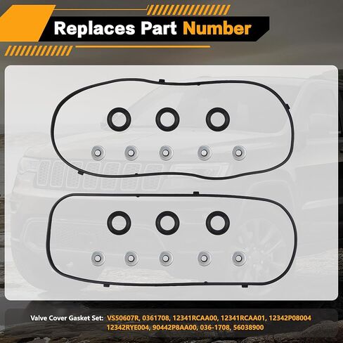 مجموعة غلاف صمام VS50773R متوافقة مع هوندا أكورد/أوديسي/كروسستور/طيار/اتفاق crosstour/ridgeline 3.5L ، ملاءمة لـ Acura MDX/RDX/RL/TL/TSX/ZDX 3.5L 3.7L V6 12341R70A00 in Kuwait