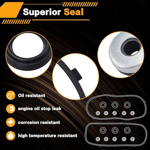 مجموعة غلاف صمام VS50773R متوافقة مع هوندا أكورد/أوديسي/كروسستور/طيار/اتفاق crosstour/ridgeline 3.5L ، ملاءمة لـ Acura MDX/RDX/RL/TL/TSX/ZDX 3.5L 3.7L V6 12341R70A00 in Kuwait