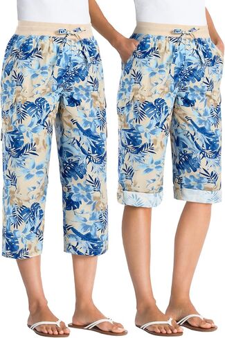 Woman Within Plus Size Petite Convertible Length Cargo Capri/Bermuda in Saudi Arabia